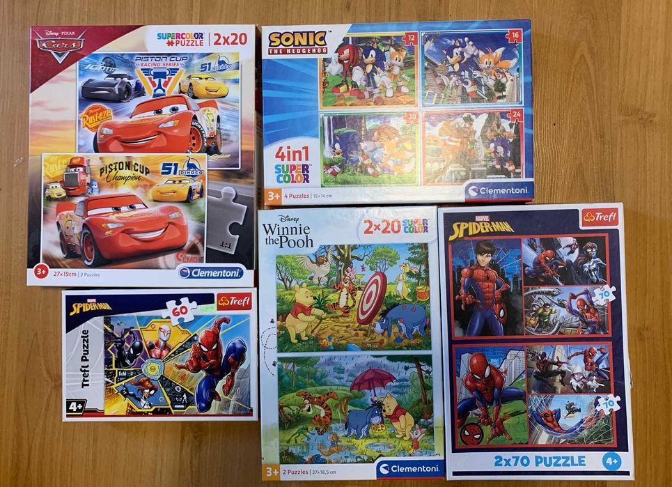 SET puzzle-uri 3 / 4 ani (stare EXCELENTA)