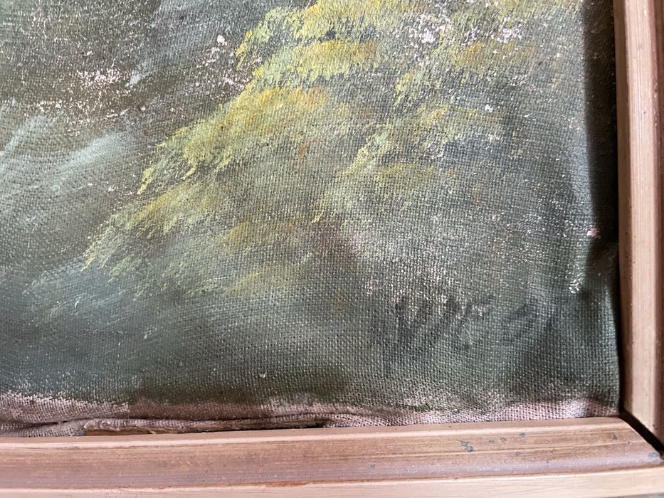 Vand tablou pictat pe panza