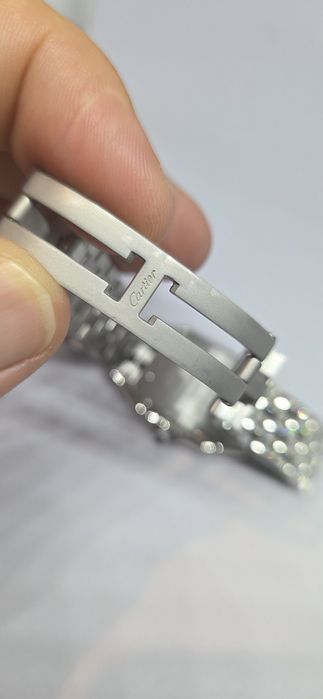 Ceas dama Cartier Panthere iced out diamante naturale