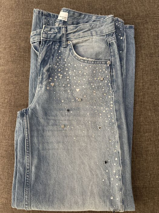 Дънки с широк крачол Bershka