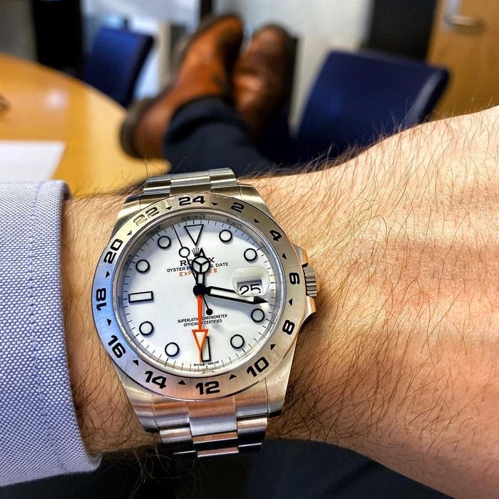 rolex explorer ll white dial 42,mm