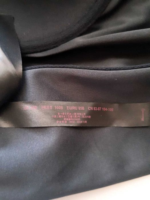 Bustieră din imitație de piele cu dantelă, 85B,Private Collection