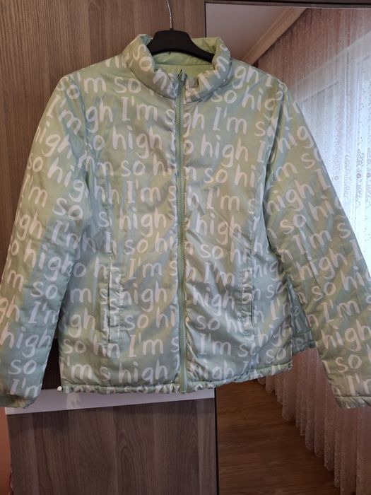 Дамско яке пролет есен двулицево.