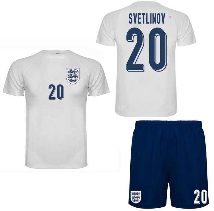 СВЕТОВНО 2026! Футболни екипи АНГЛИЯ / ENGLAND с ИМЕ и НОМЕР! Поръчай на ОТБОР по ИЗБОР!