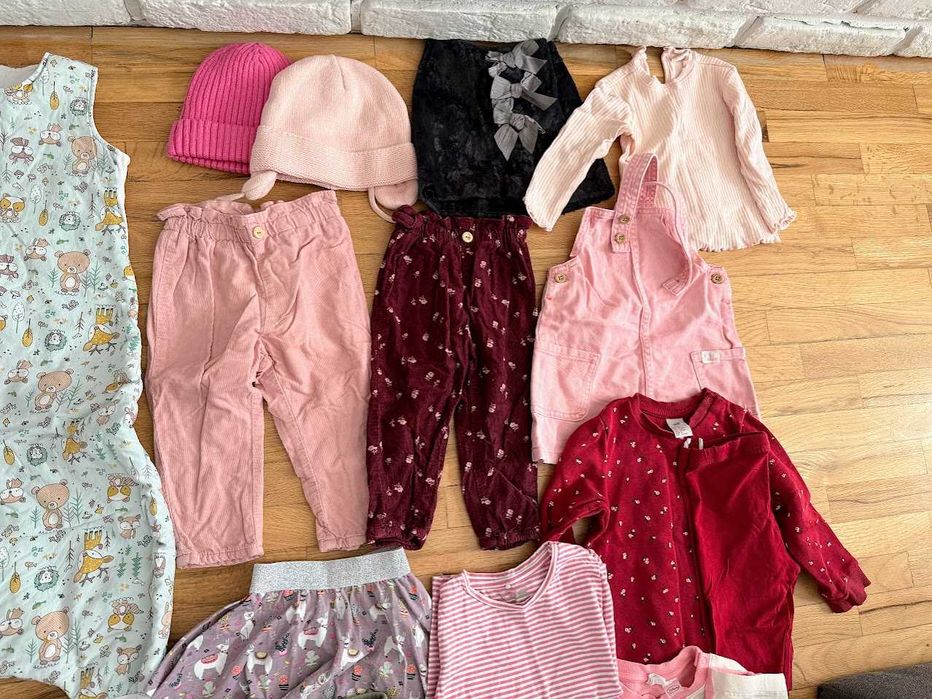 Лот за момиче есен/зима 80/86 - дрешки основно на Next и H&M 50+ части