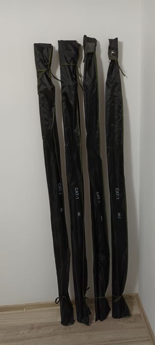 SET 4 Lansete Crap WIND BLADE 3.60m 3.5 Lbs + 4 Mulinete AVIATOR DP70