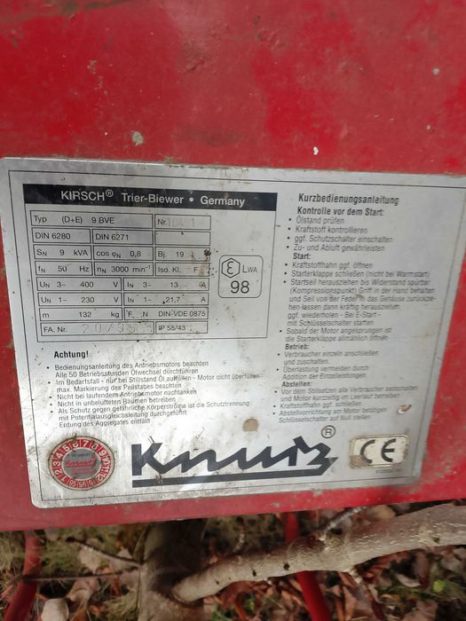 Generator 9kva 16hp trifazen i monofazen