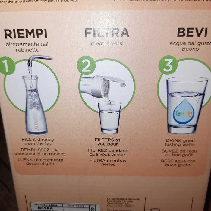 Стъклена гарафа Laica GlaSSmart 1.1 л.