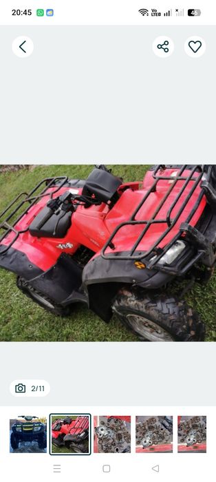 Piese ATV Honda trx 500,400,350,250.