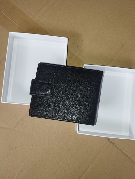 Мужской кошелёк из эко-кожи с магнитной застёжкой — под нанесение лого