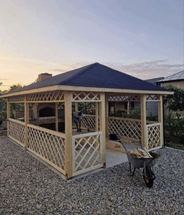 Terasa foisor pergole moderne din lemn