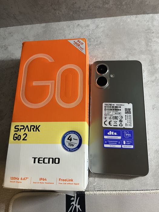 Продам Tecno андроид телефон,4/64гб