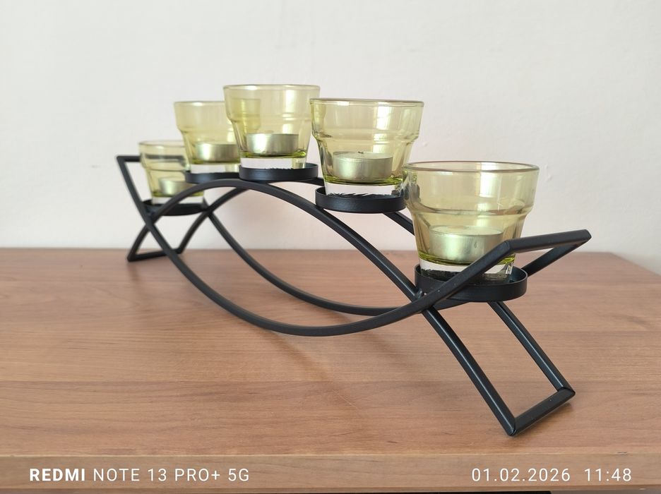 Подсвечник металлический