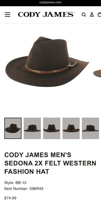 Шляпа Cody James оригинал