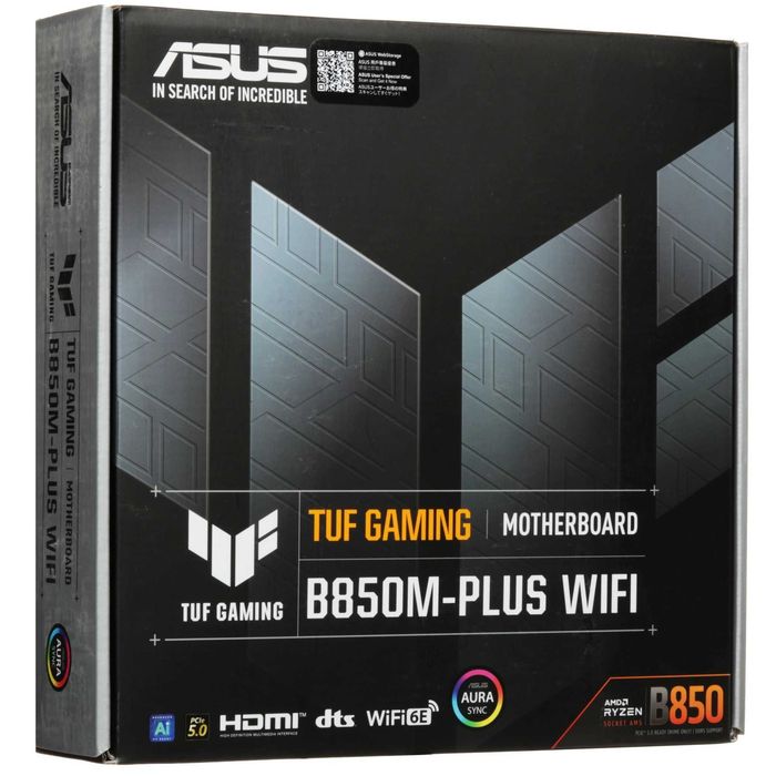 - Материнская плата MB Asus AMD AM5 TUF Gaming B850M-Plus WiFi7 DDR5