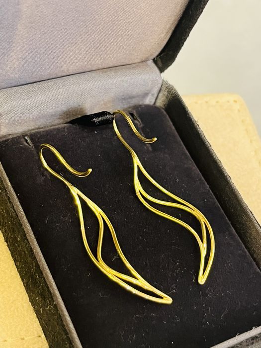 Златни обеци Tiffany & Co. Elsa Peretti 18K Gold Wave