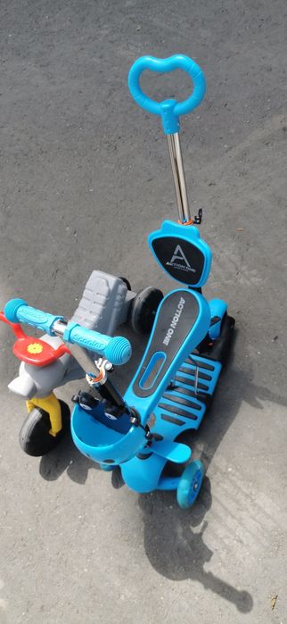 Trotineta action one 5 în 1 și tricicleta fără pedale