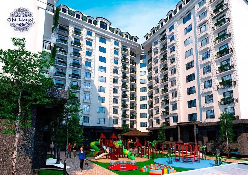 продаётся двухкомнатная квартира с площадью 62 м²