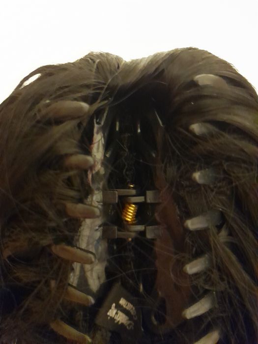 Черна опашка за коса на шнола