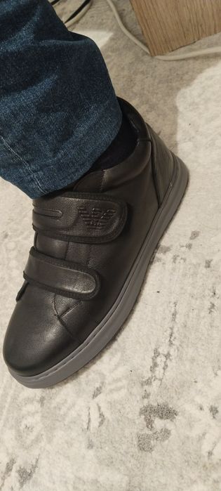 Ботинки зимние кожаные