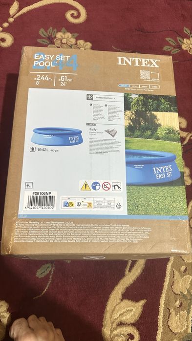 Intex Интех Бассейн Bassen Надувной 1.83 * 51 sm