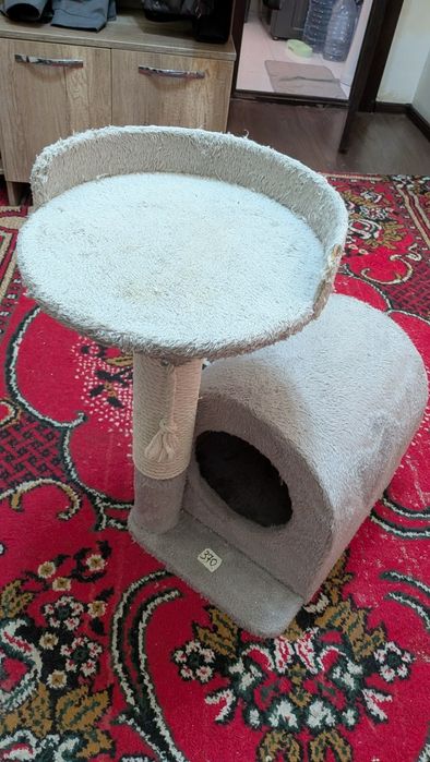 Кошачий домик. Mushuk uchun uy.