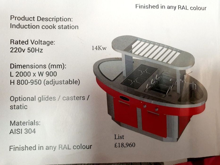 Stație pentru gătit profesională
