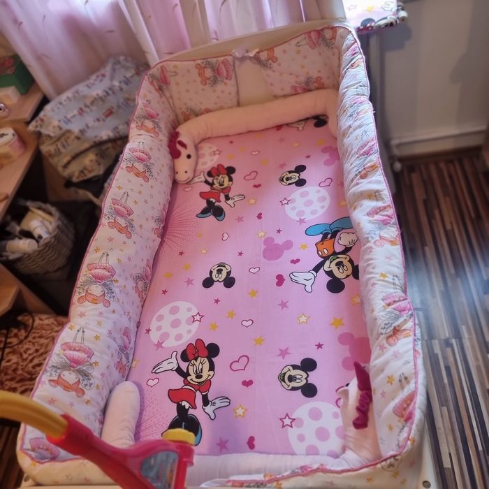 Patut din lemn bebe 120x60 cu 3 niveluri