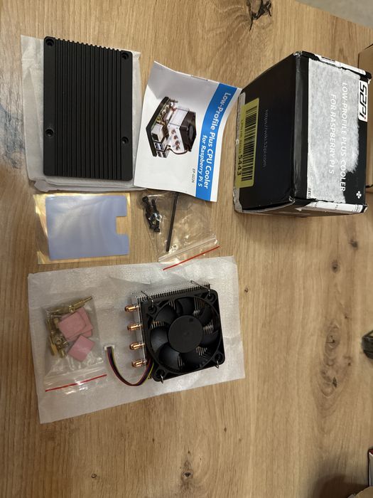 Cooler Raspberry Pi 5 52Pi GeeekPi EP-0226 Low Profile Active PWM 5000RPM 4 Heatpipe Cupru Radiator Aluminiu Racire Open Box