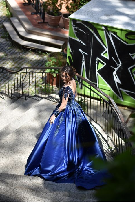 Бална сатенена рокля от Истанбул