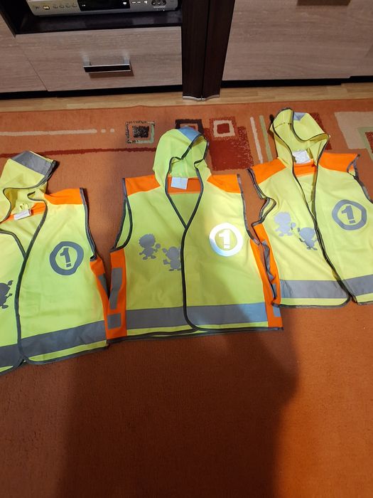 4 Vestă Reflectorizanta Siguranță Ciclism Copii
