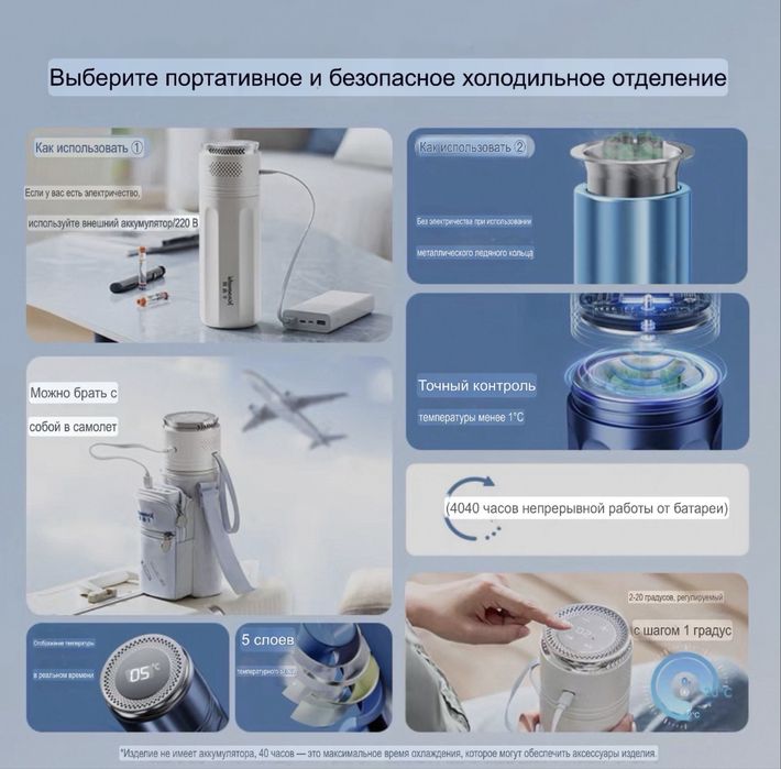 Мини холодильник для инсулин