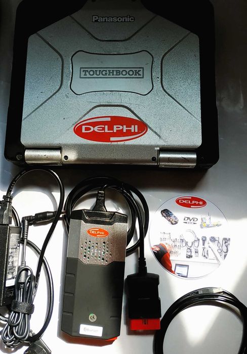 Kit Tester Auto Delphi V2022 + Laptop Militar Panasonic CF30 Touch