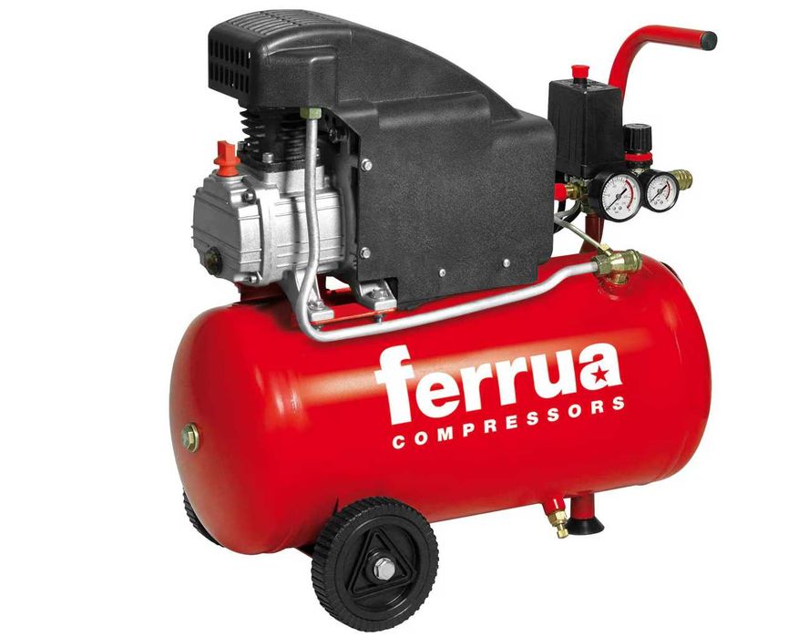 Compresor aer FERRUA RC1, 24 litri, 1.5 CP, 8 bar