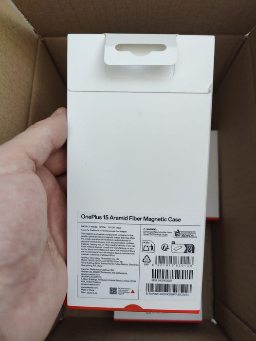 Husa, OnePlus Aramid Fiber Case pentru OnePlus 15, Negru-Rosu