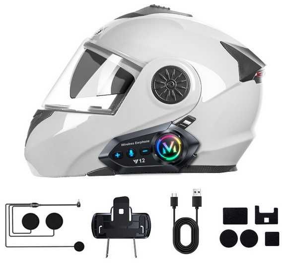 Водоустойчив интерком за каска - хендсфри за мотор Bluetooth 5.4