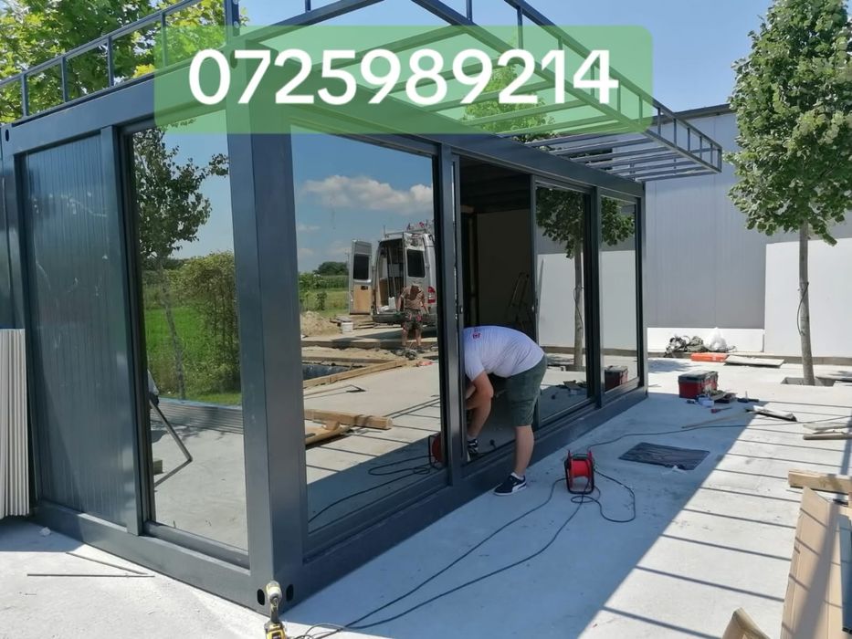 Carport metalic pe suruburi demontabil hale metalice carport container