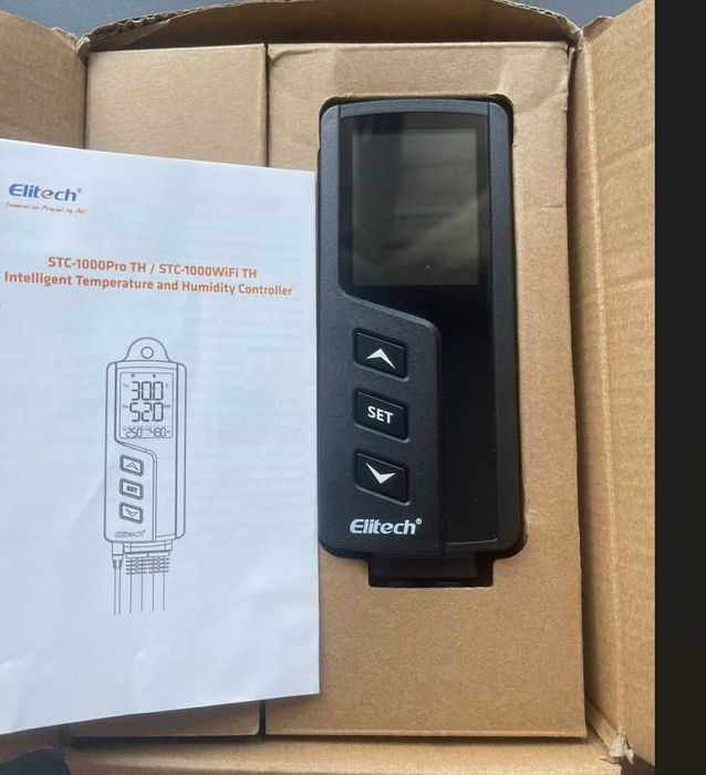 Priza&Termostat ELITECH STC-1000Pro-TH temperatură si umiditate SERA