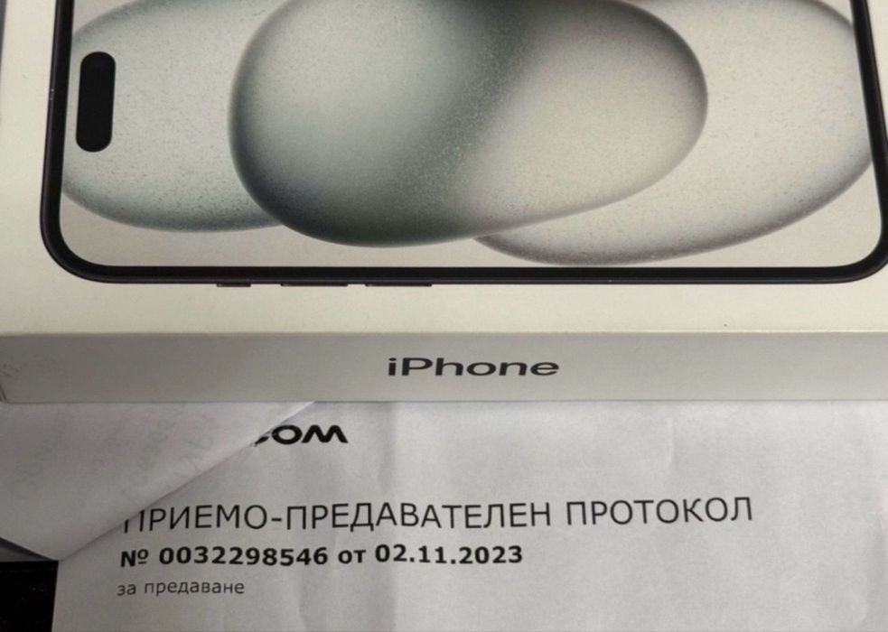 КАТО НОВ 256GB iPhone 15 Vivacom Black / Черен