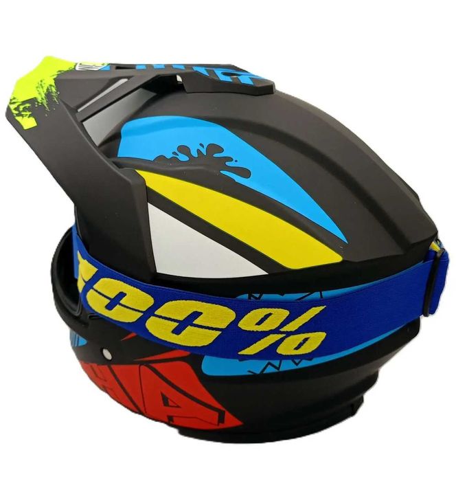 Комплект кросова каска и очила 557890