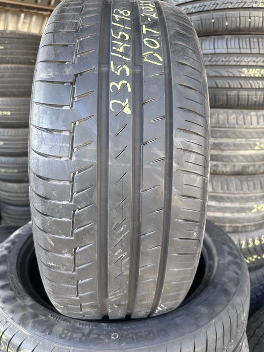 2 броя летни гуми Continental 235/45/18 dot2021 6мм грайфер