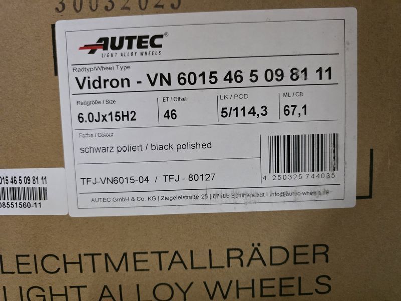 15цола 5x114.3 Toyota,Mazda,Hundai,Honda,Kia 5x114.3