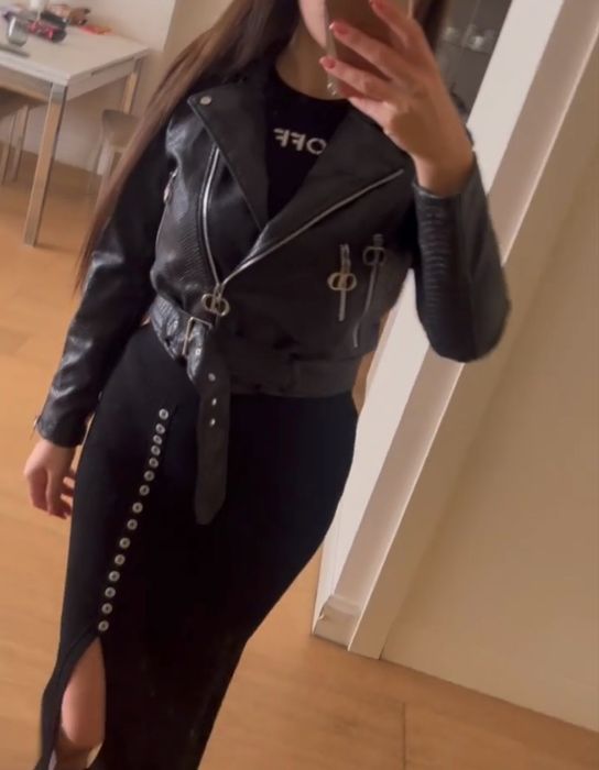 Коженая куртка Питон