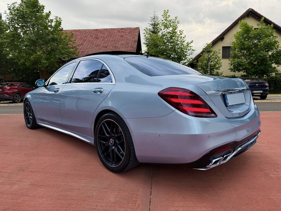 Mercedes Benz S Class S 350 CDI 4MATIC LONG Facelift  2018/10 AMG 63 Pack • Designo Diamond Silver