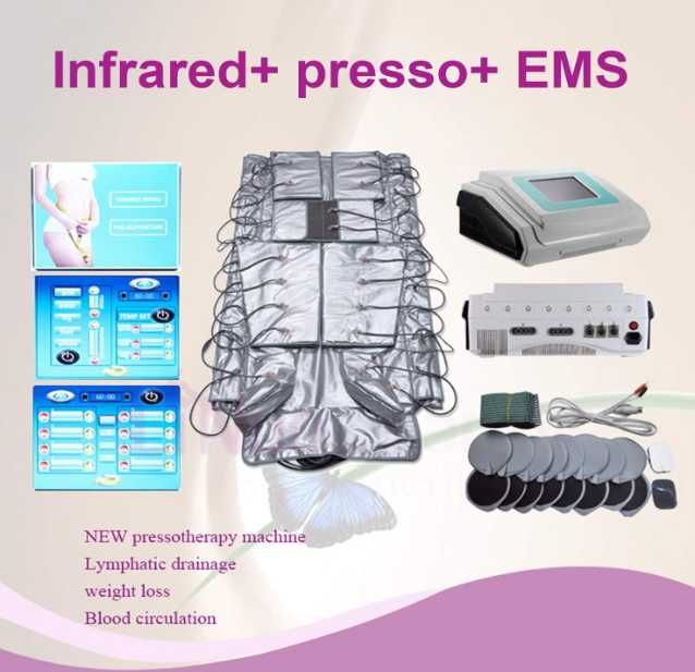 3 в 1 Лимфодренажна пресотерапия, ел. мускулен стимулатор и отслабване