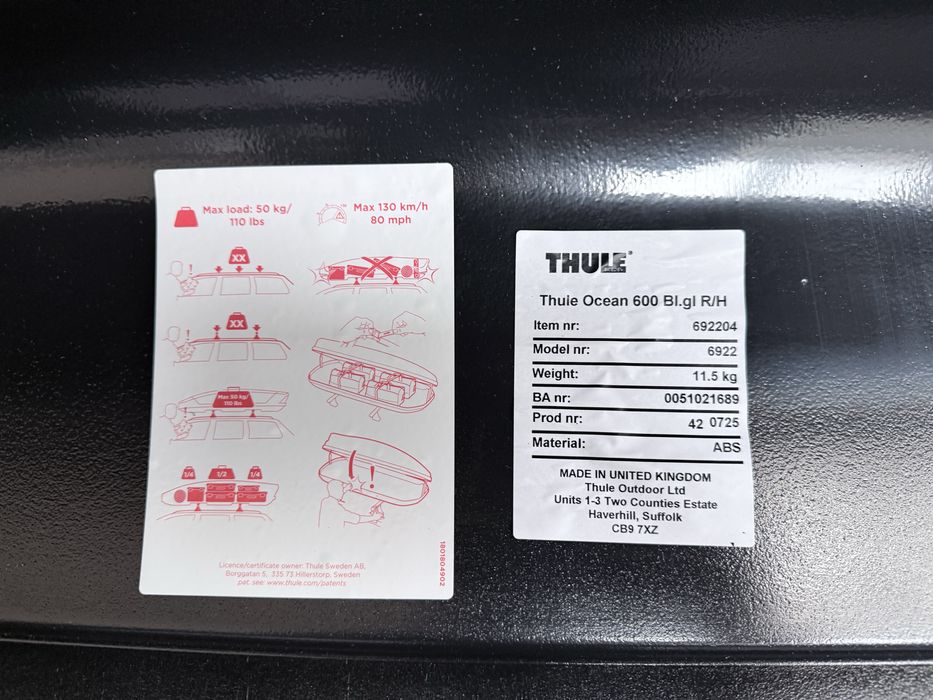 Cutie transport Thule Ocean 600