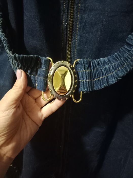 Джинсовые платье-плащ.