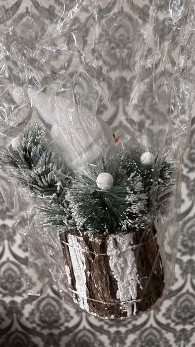 Снеговик в корзинке!