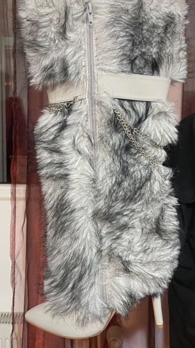 Cizme gri marime 39 noi