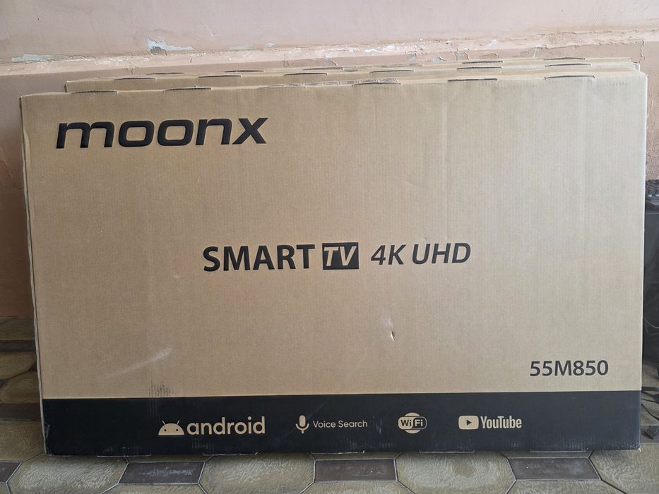 Телевизор MOONX 55 Smart TV android TV. В идеальном состоянии.